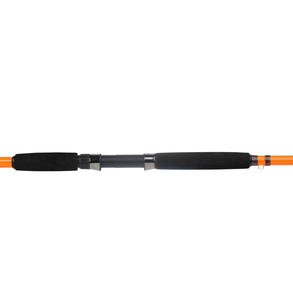 7'6" One-Piece Orange Medium Heavy Action Spinning Fishing Rod U1408