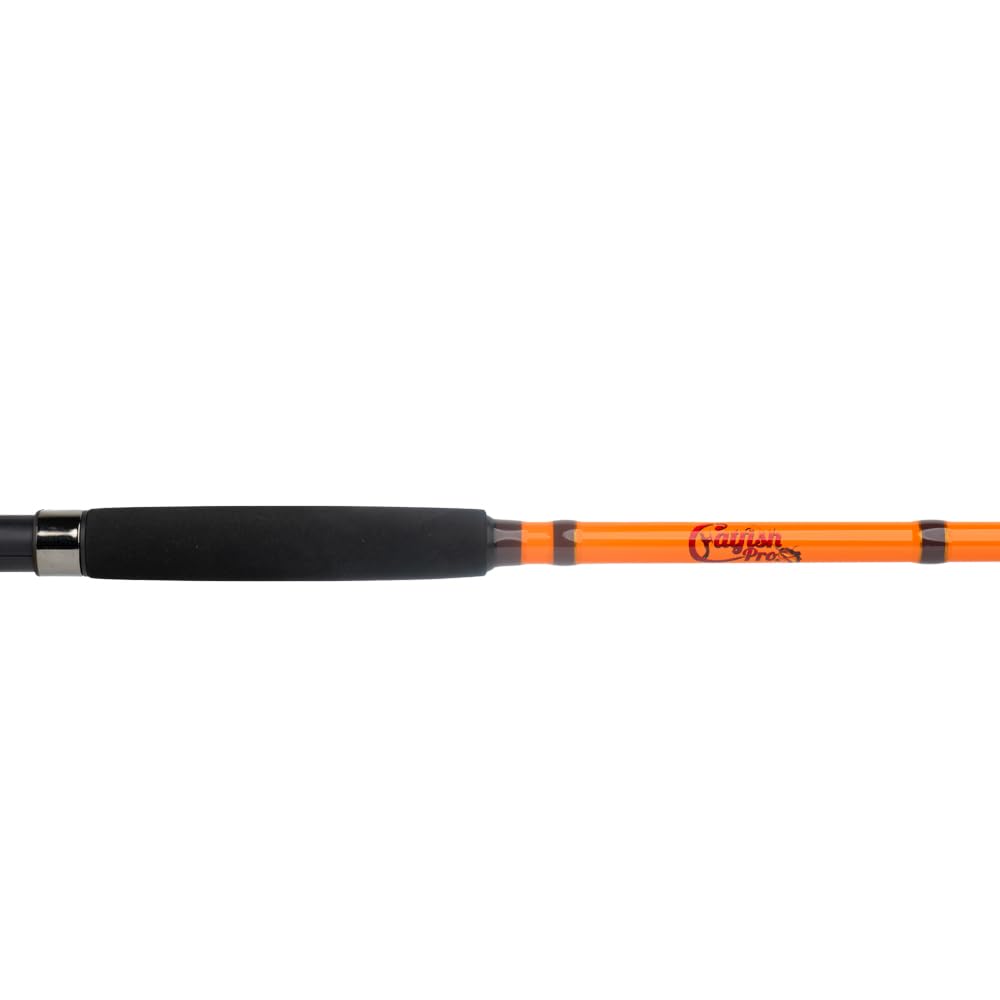 7'6" One-Piece Orange Medium Heavy Action Spinning Fishing Rod U1408