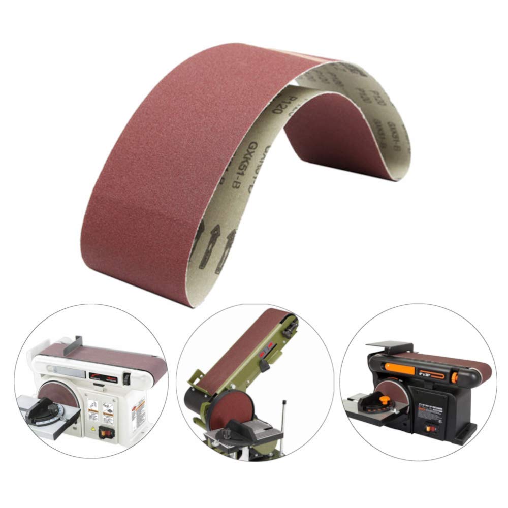 4 Inch x 36 Inch Sanding Belts, 5 Pack Aluminum Oxide C88809