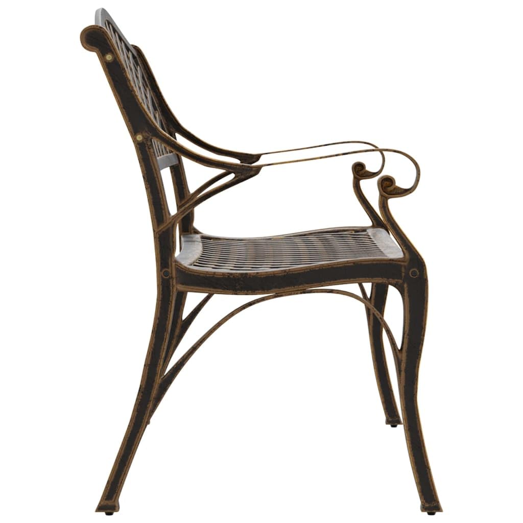 Cast Aluminum and Cast Iron Garden Bench W817297