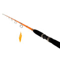 7'6" One-Piece Orange Medium Heavy Action Spinning Fishing Rod U1408