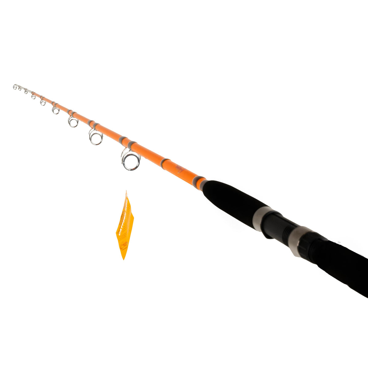 7'6" One-Piece Orange Medium Heavy Action Spinning Fishing Rod U1408
