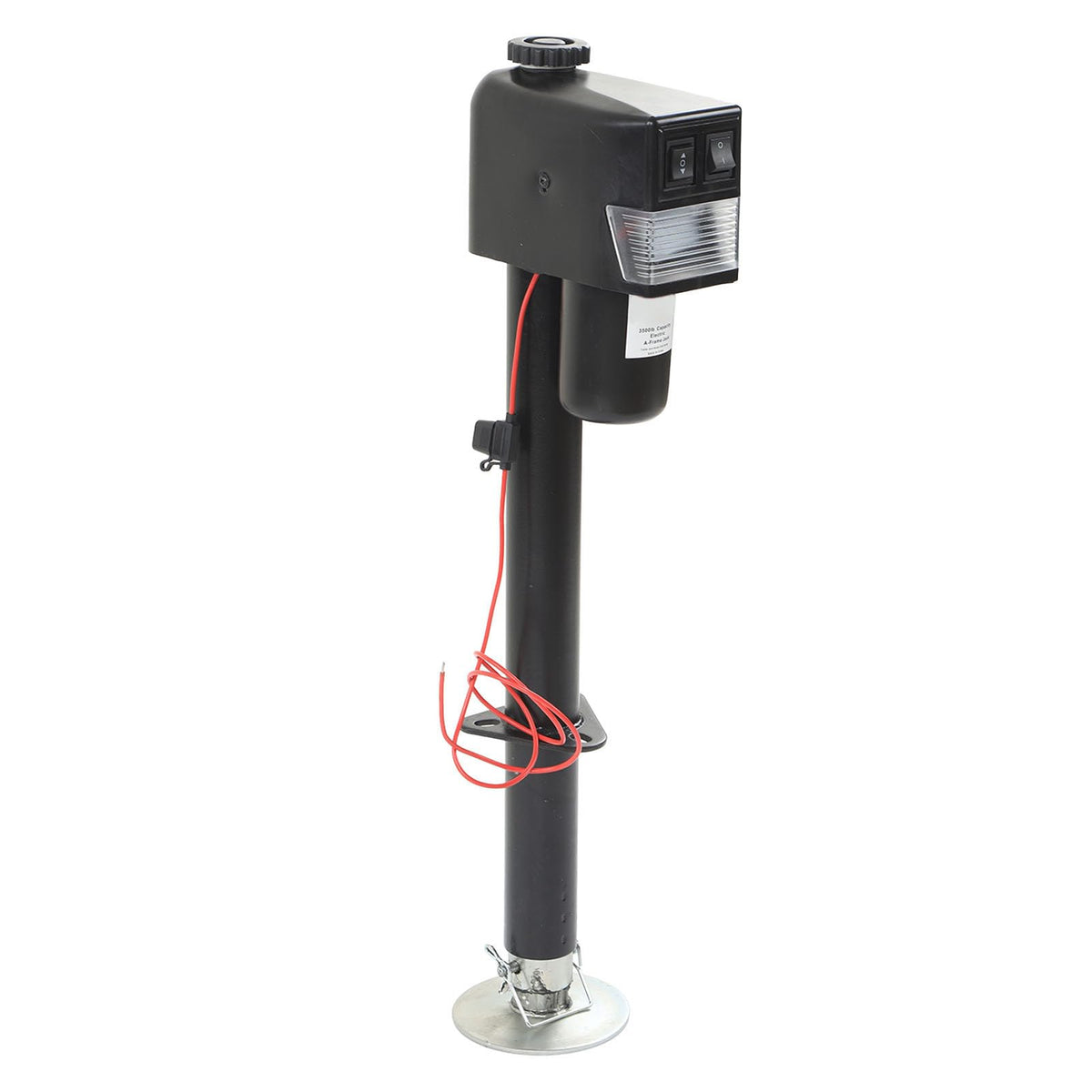 3500lbs 12V Electric Trailer Jack with Manual Crank Q407