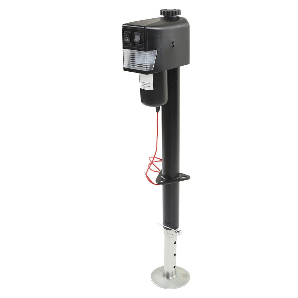 3500lbs 12V Electric Trailer Jack with Manual Crank Q407