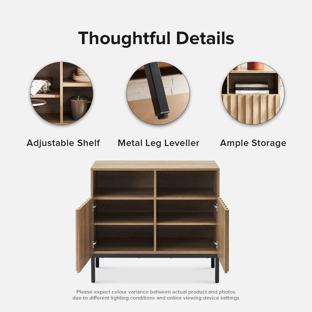 Oak Storage Cabinet Sideboard P4003