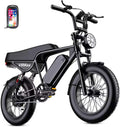Electric Dirt Bike for Adults, 16"/20" x 4.0 Fat-Tire All-Terrain Ebike X1198