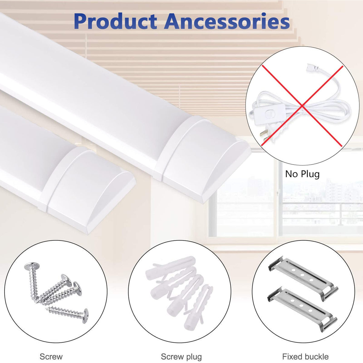 20W 2ft LED Tube Light 1500lm 3000K Neutral White S60785