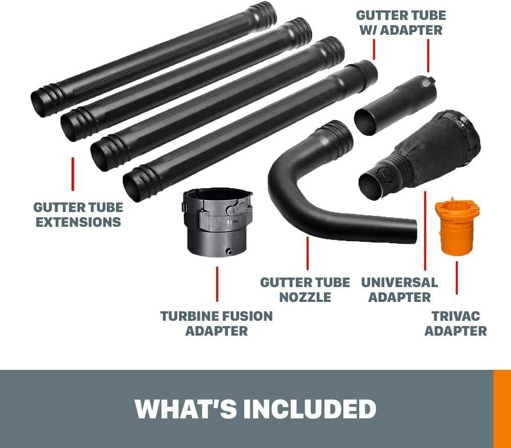Universal Fit Gutter Cleaning Kit with 11ft Reach for Leaf Blowers W402