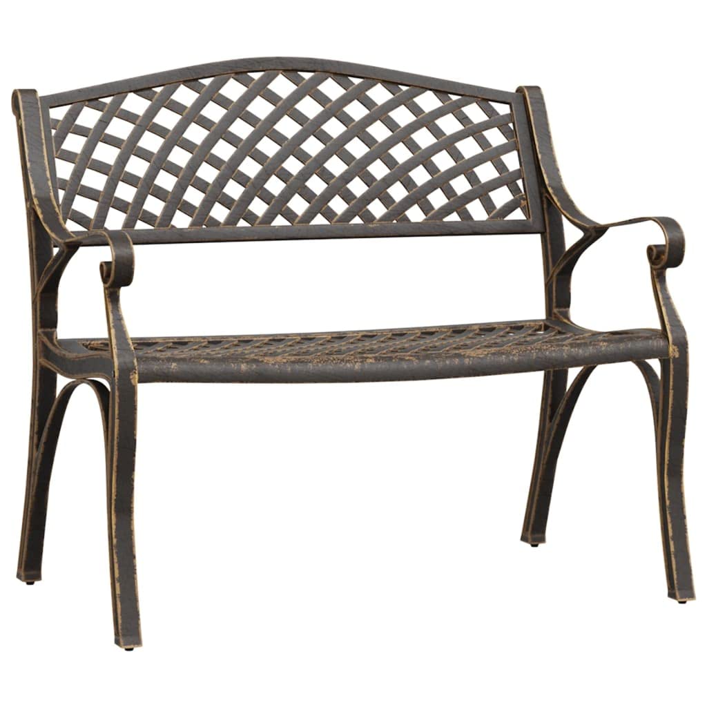 Cast Aluminum and Cast Iron Garden Bench W817297