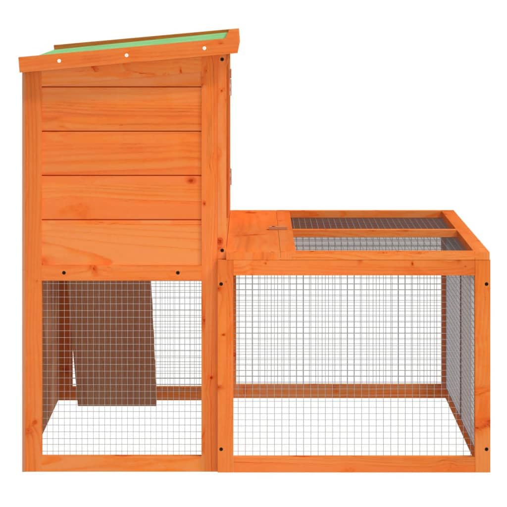 Wooden Rabbit Hutch 2-Tier Small Animal Cage G8029