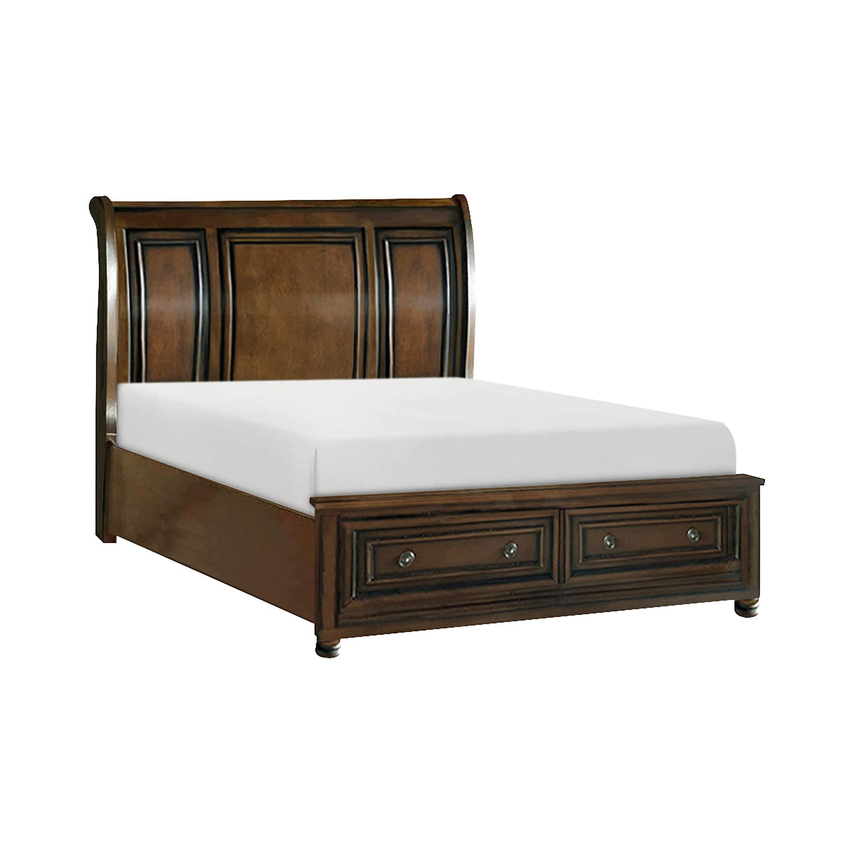 California King Platform Bed Frame with Storage Drawers X2280
