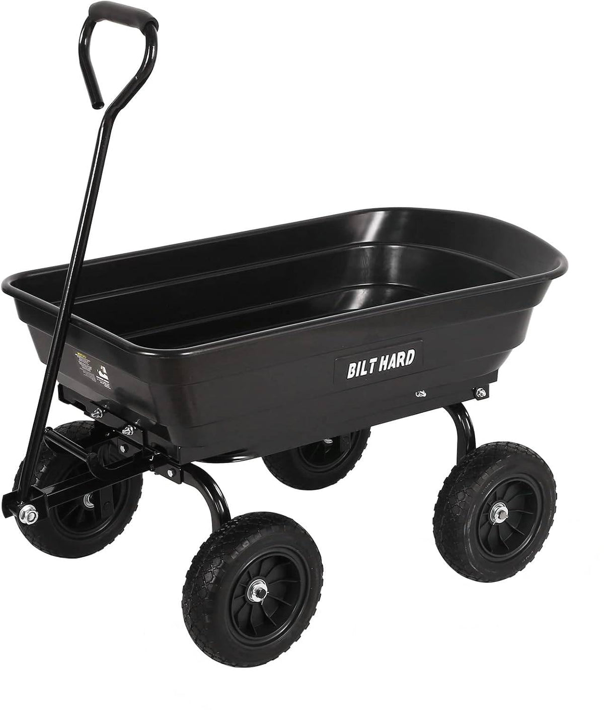 4 Cu.Ft. Poly Yard Dump Cart with 180° Rotating Handle A9041