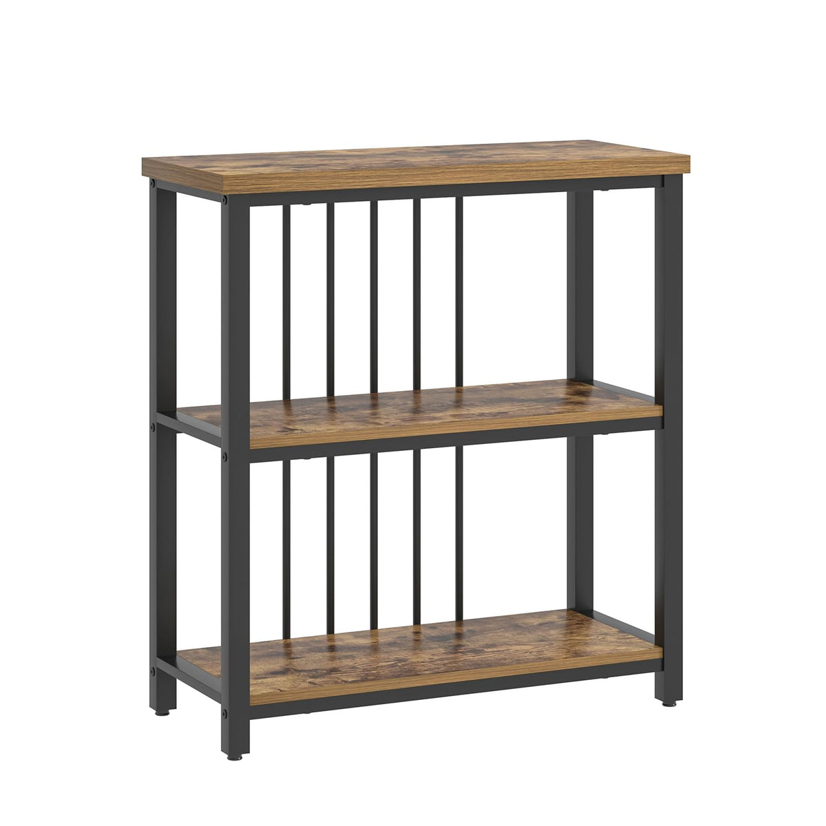 3 Tier Wood and Metal Bookshelf X257016