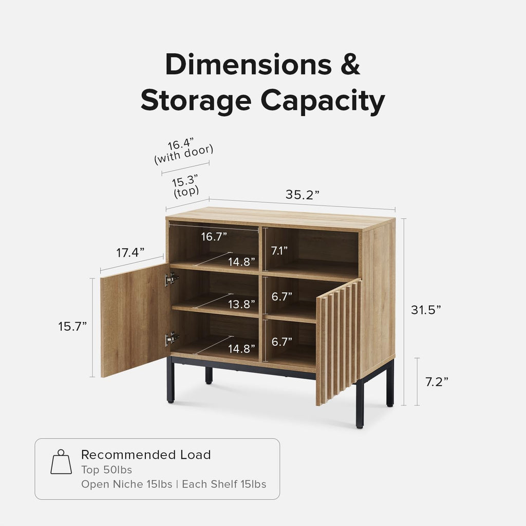 Oak Storage Cabinet Sideboard P4003