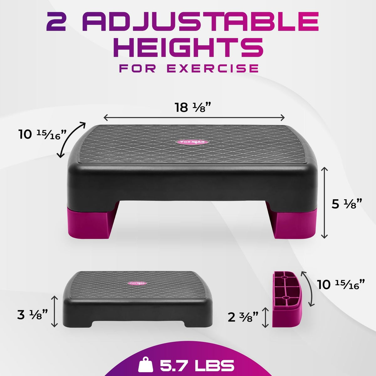 Aerobic Step Platform with Risers H633122