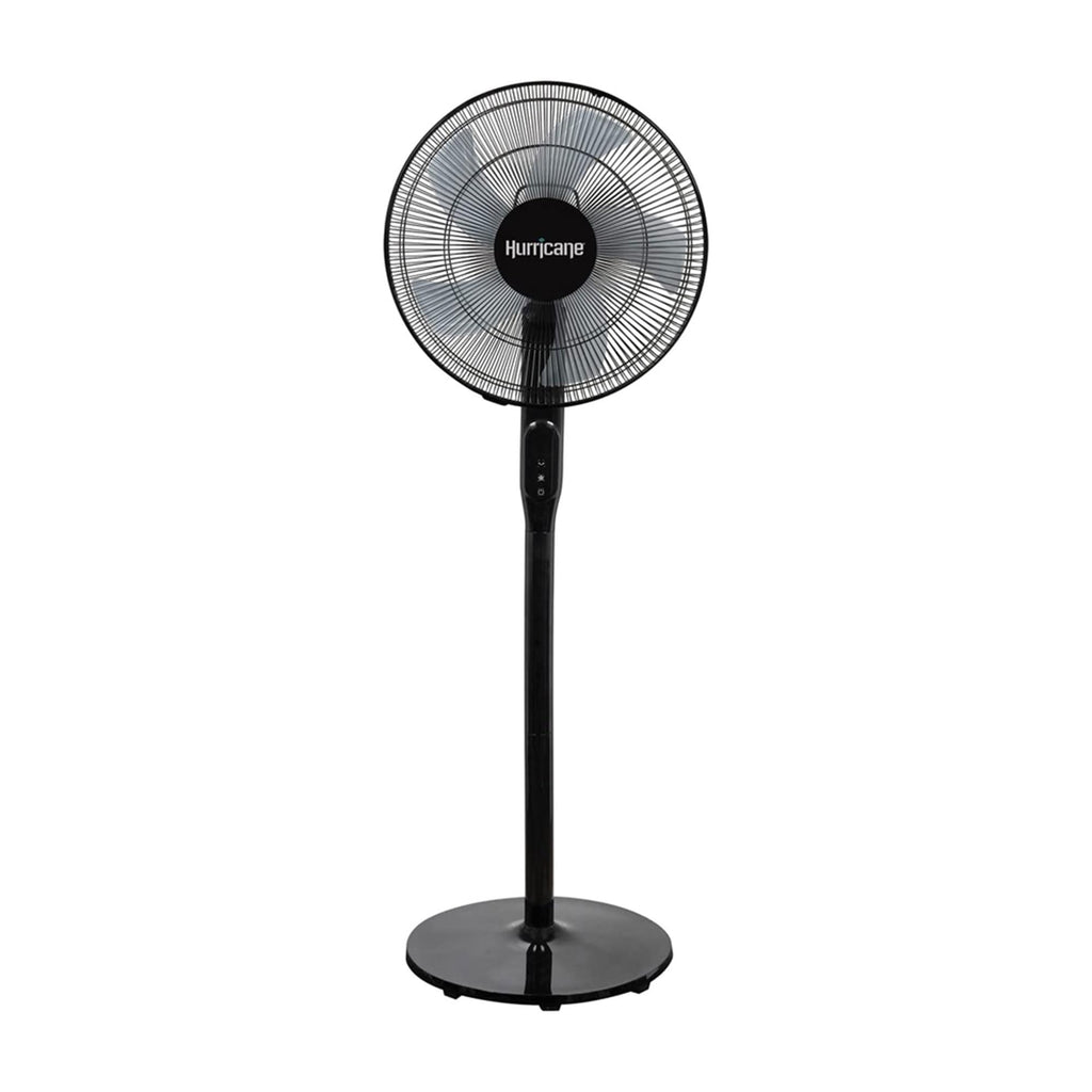 Black 16in Oscillating Pedestal Fan with Remote W38627