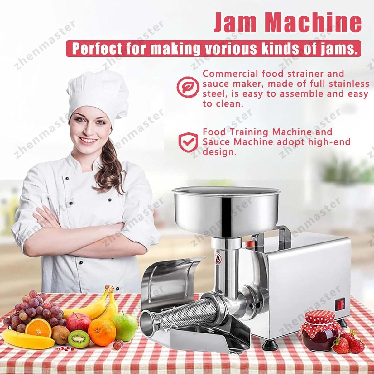 Stainless Steel Electric Tomato Strainer 450W G536001