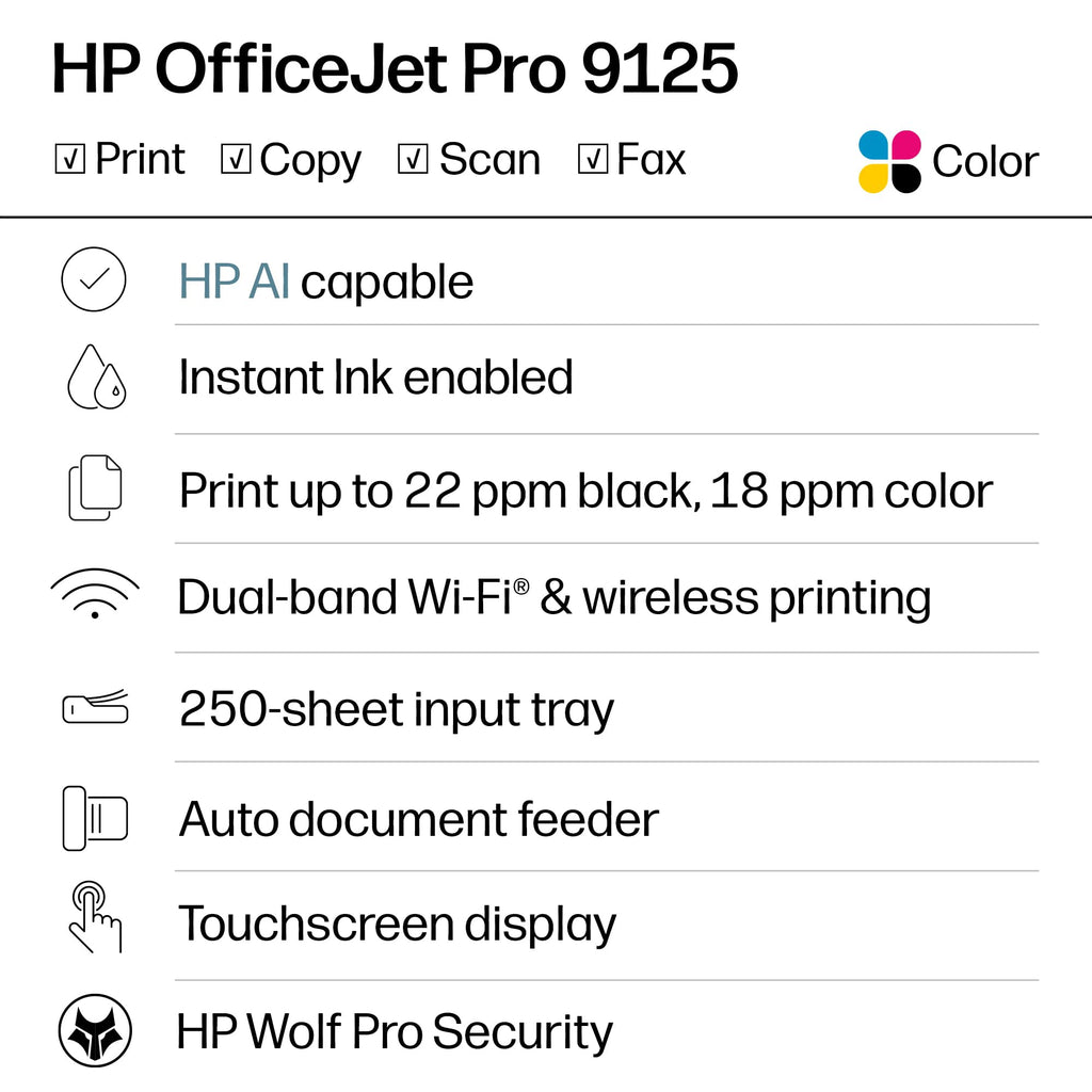 Wireless All-in-One Color Inkjet Printer X4963
