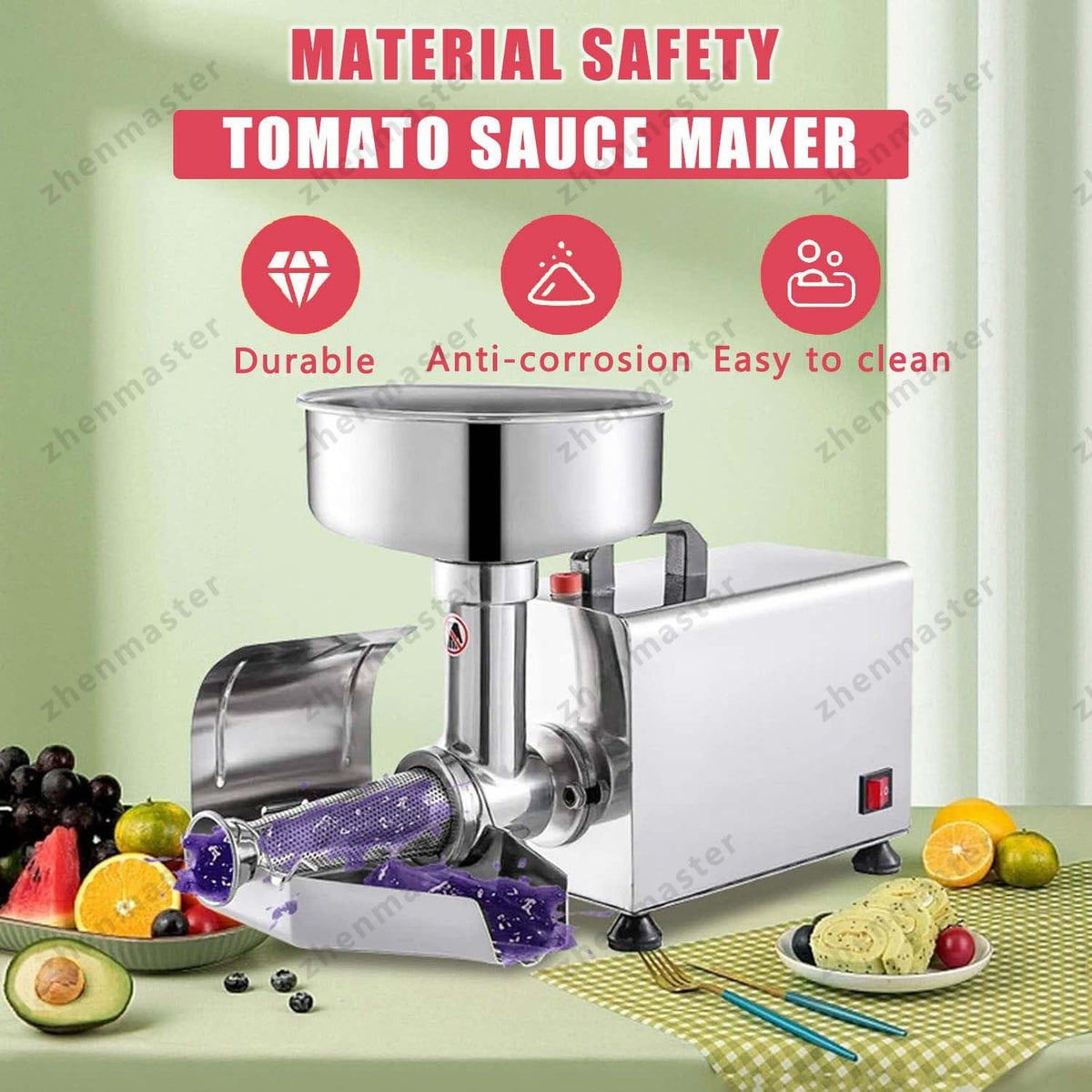 Stainless Steel Electric Tomato Strainer 450W G536001