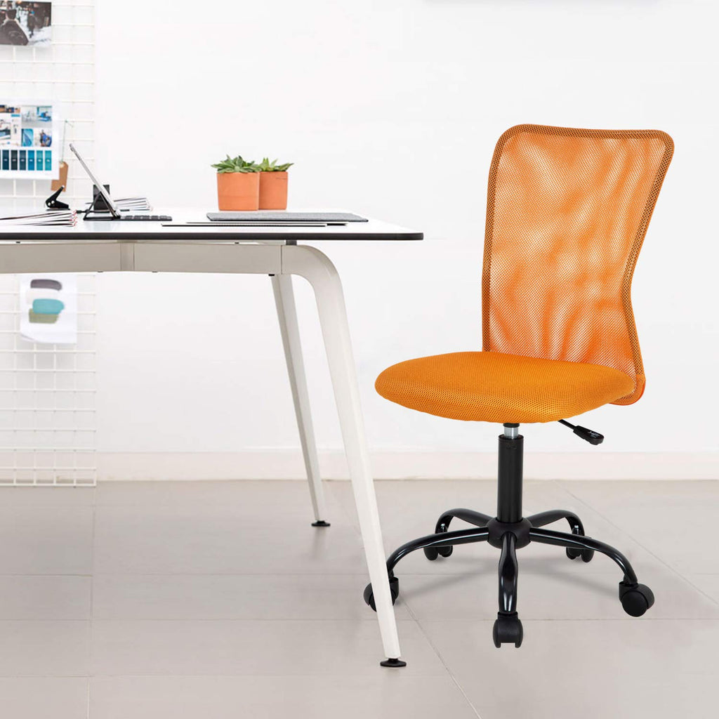 Orange Mesh Ergonomic Office Chair T7972