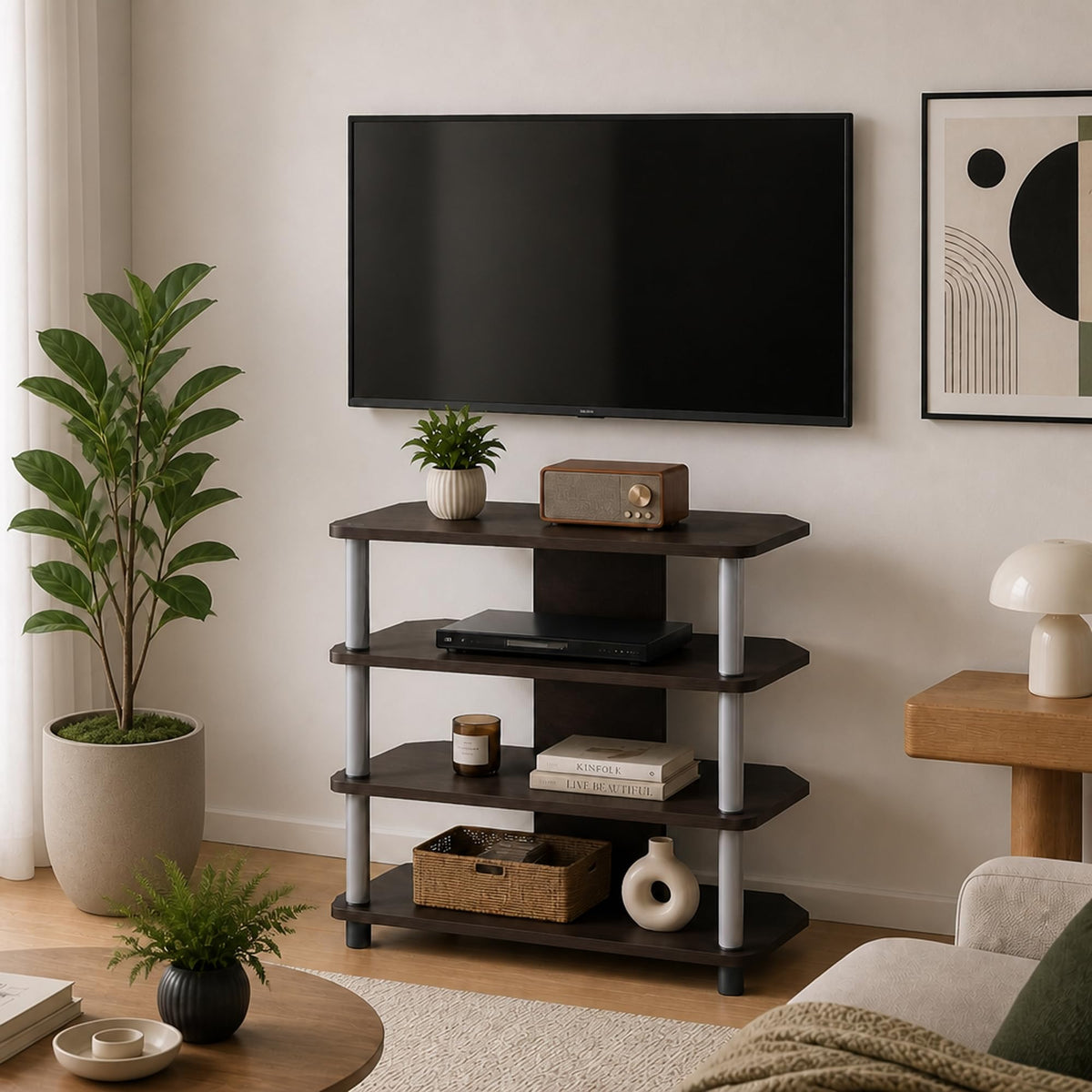 4-Tier Corner TV Stand up to 32 Inch X515991