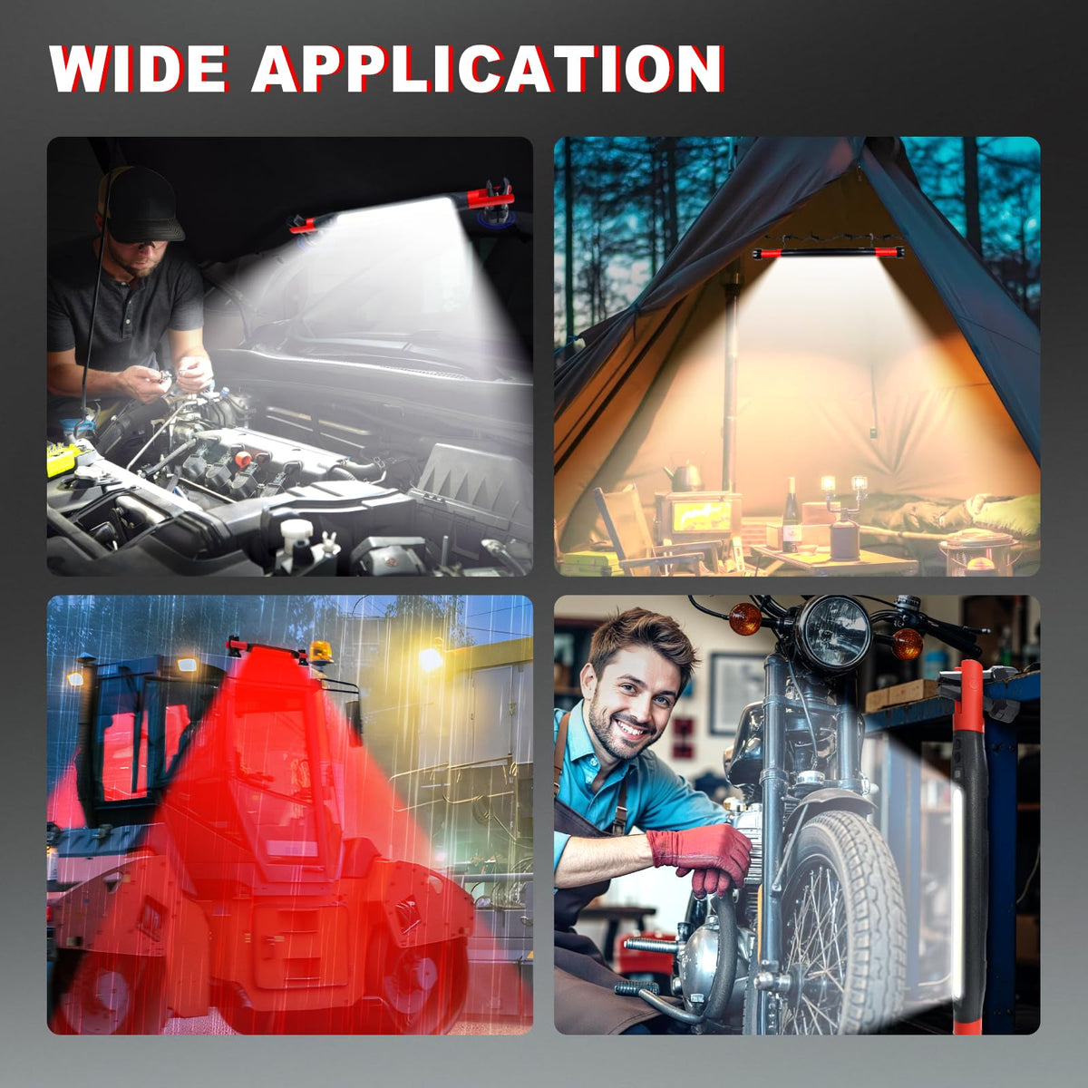 3000 Lumens Rechargeable Magnetic LED Work Light C746
