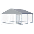 10FT x 10FT Outdoor Dog Kennel with Roof A4973