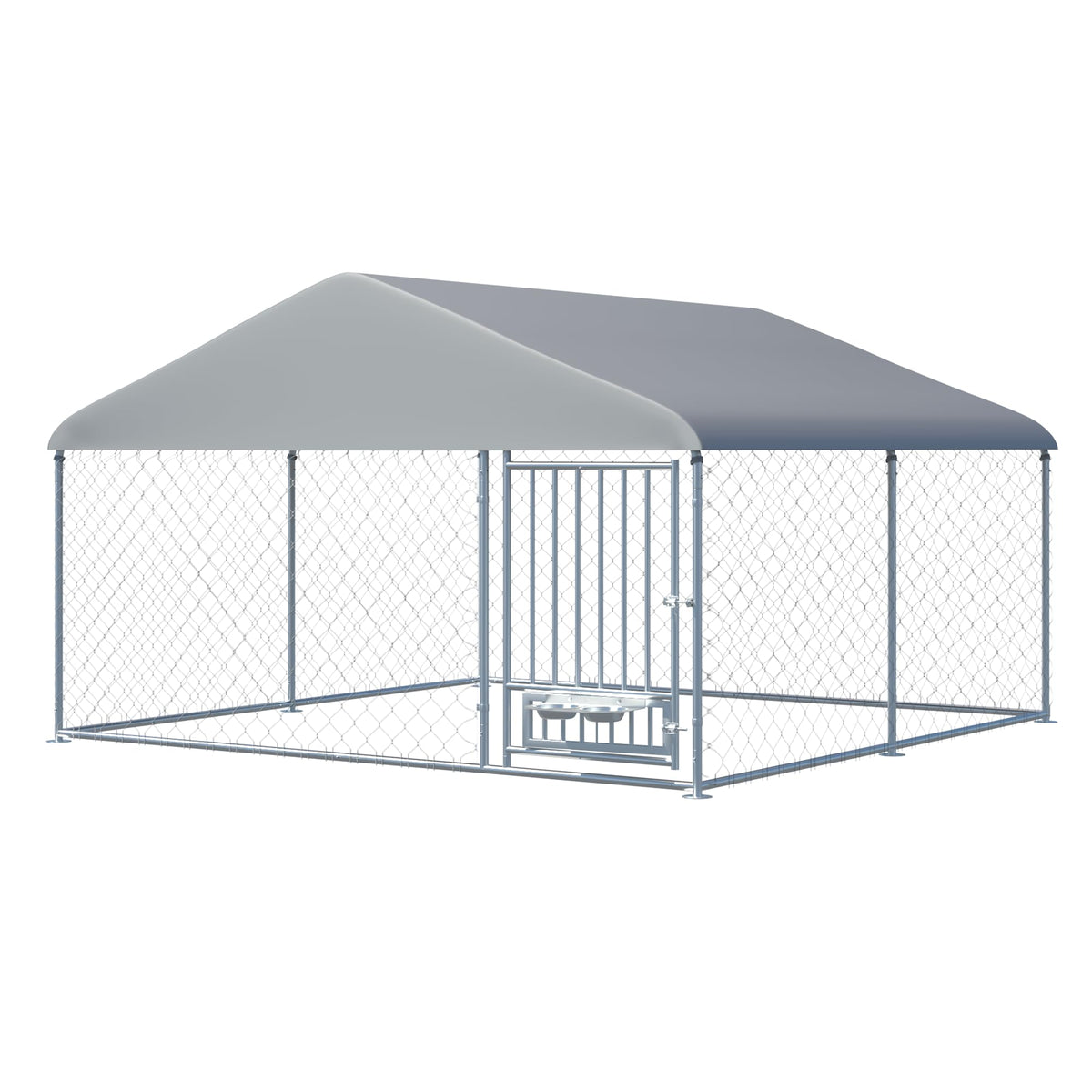 10FT x 10FT Outdoor Dog Kennel with Roof A4973