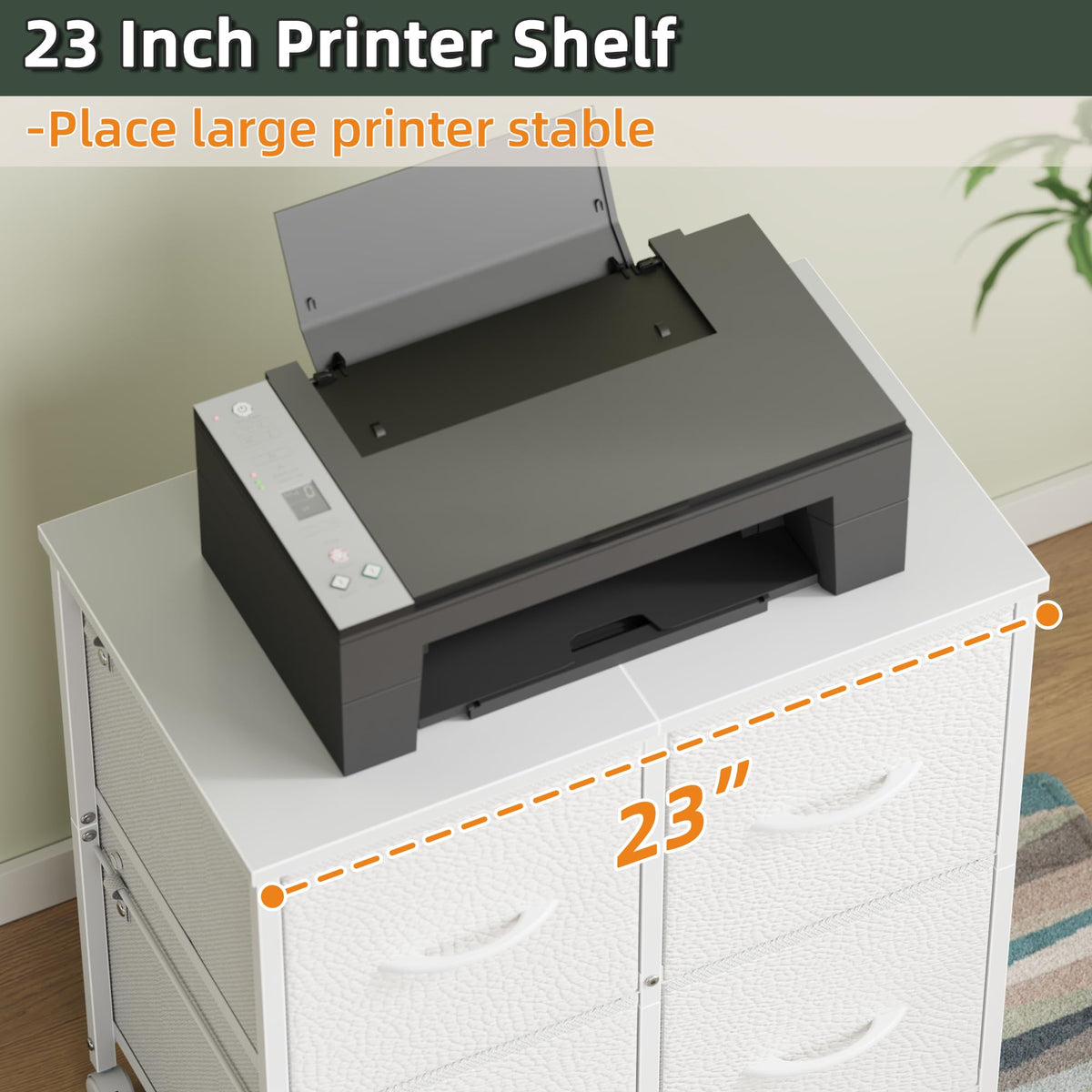 4 Drawer Mobile Lateral File Cabinet H6826