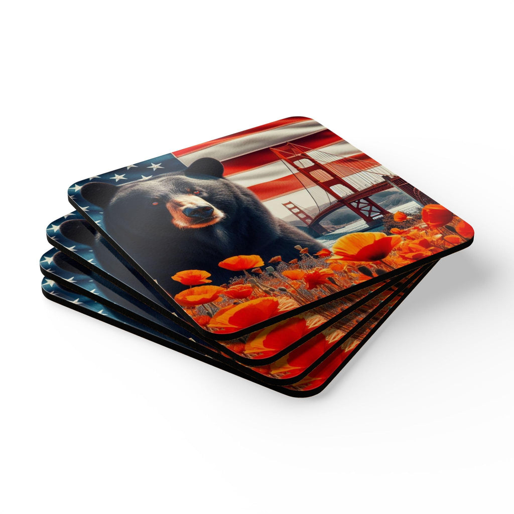 USA Flag Coasters Set of 4 T9193
