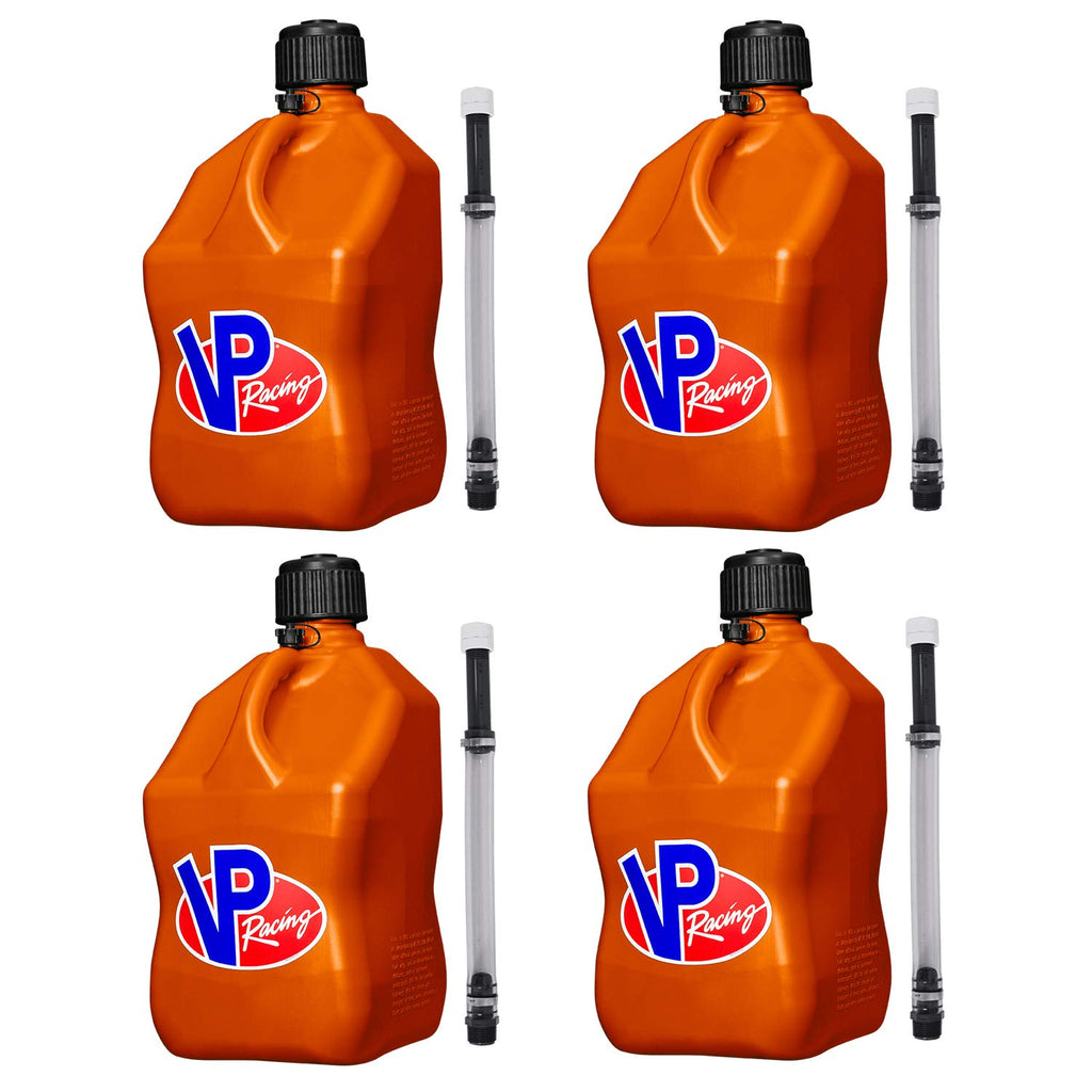 5 Gallon Square Plastic Utility Jug with Hose 4 Pack K369