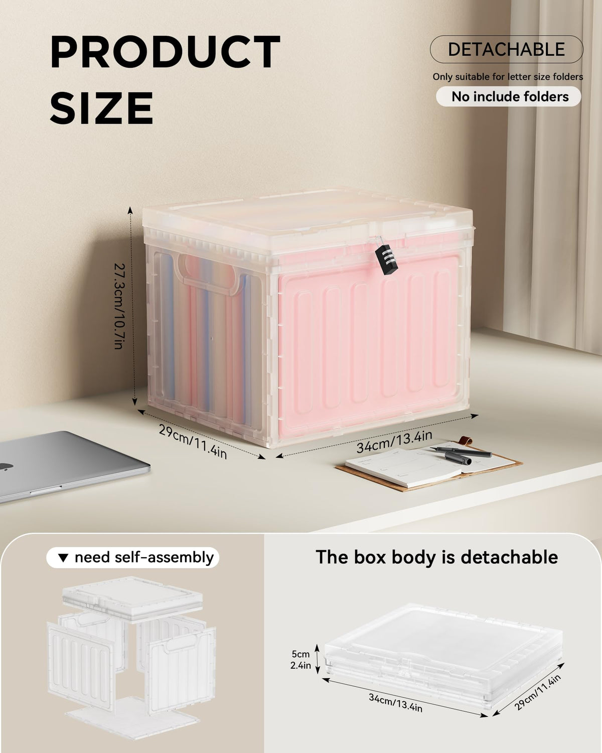 2 Drawer Plastic File Cabinet Z61170