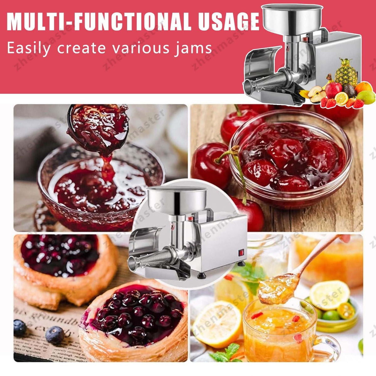 Stainless Steel Electric Tomato Strainer 450W G536001