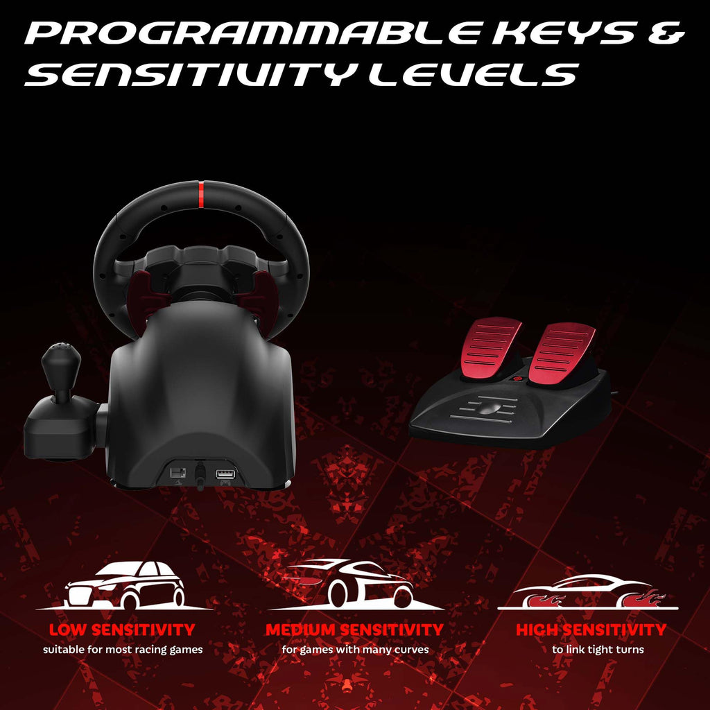 RGB Gaming Steering Wheel U21281