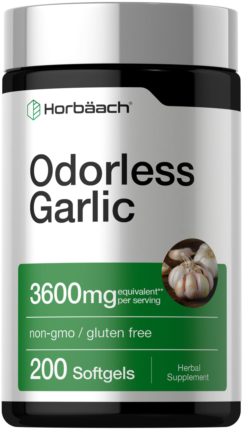 Odorless Garlic Softgel Supplement 200 Pills Z598981