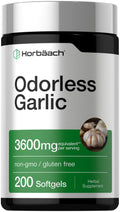 Odorless Garlic Softgel Supplement 200 Pills Z598981