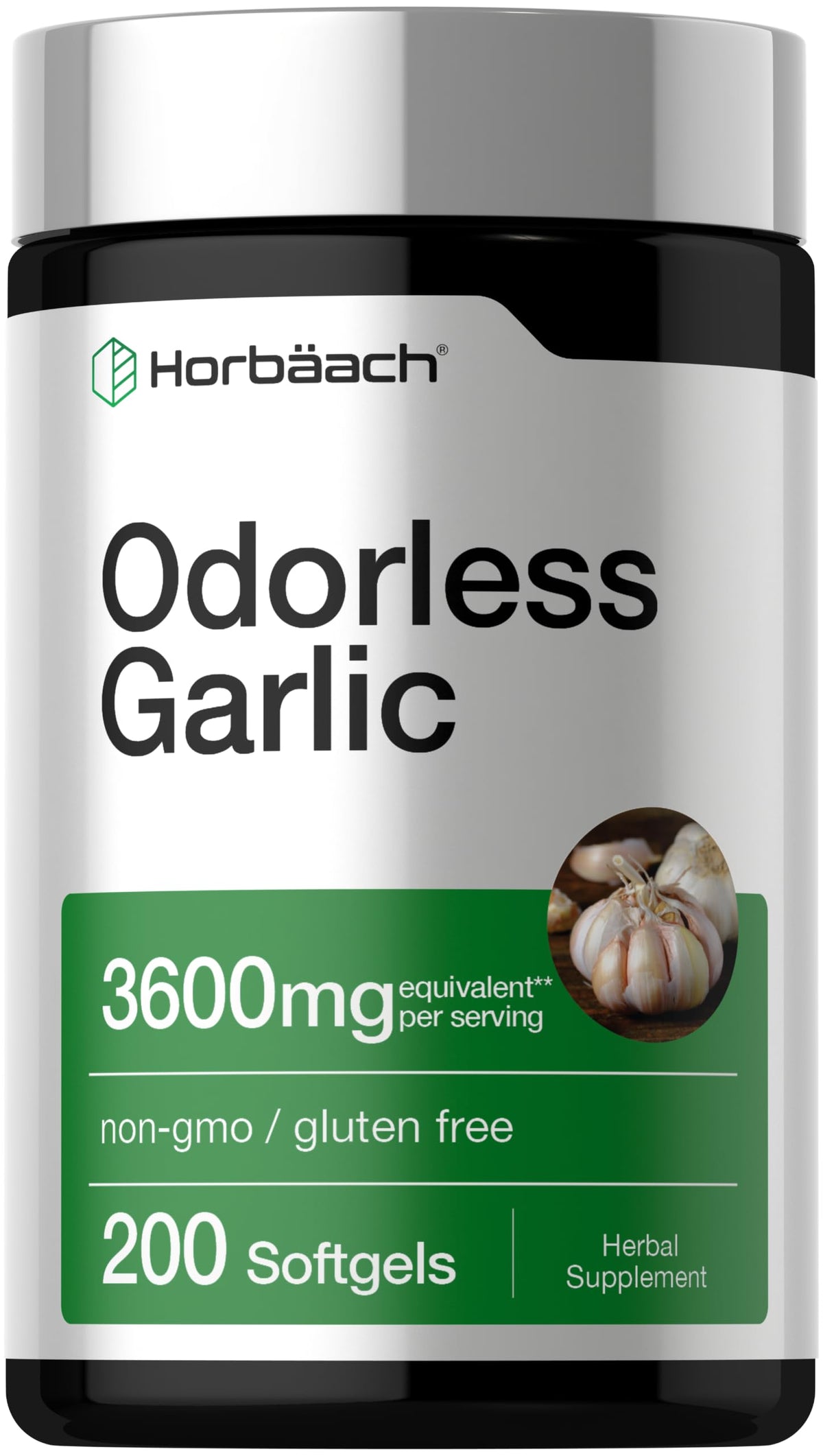 Odorless Garlic Softgel Supplement 200 Pills Z598981