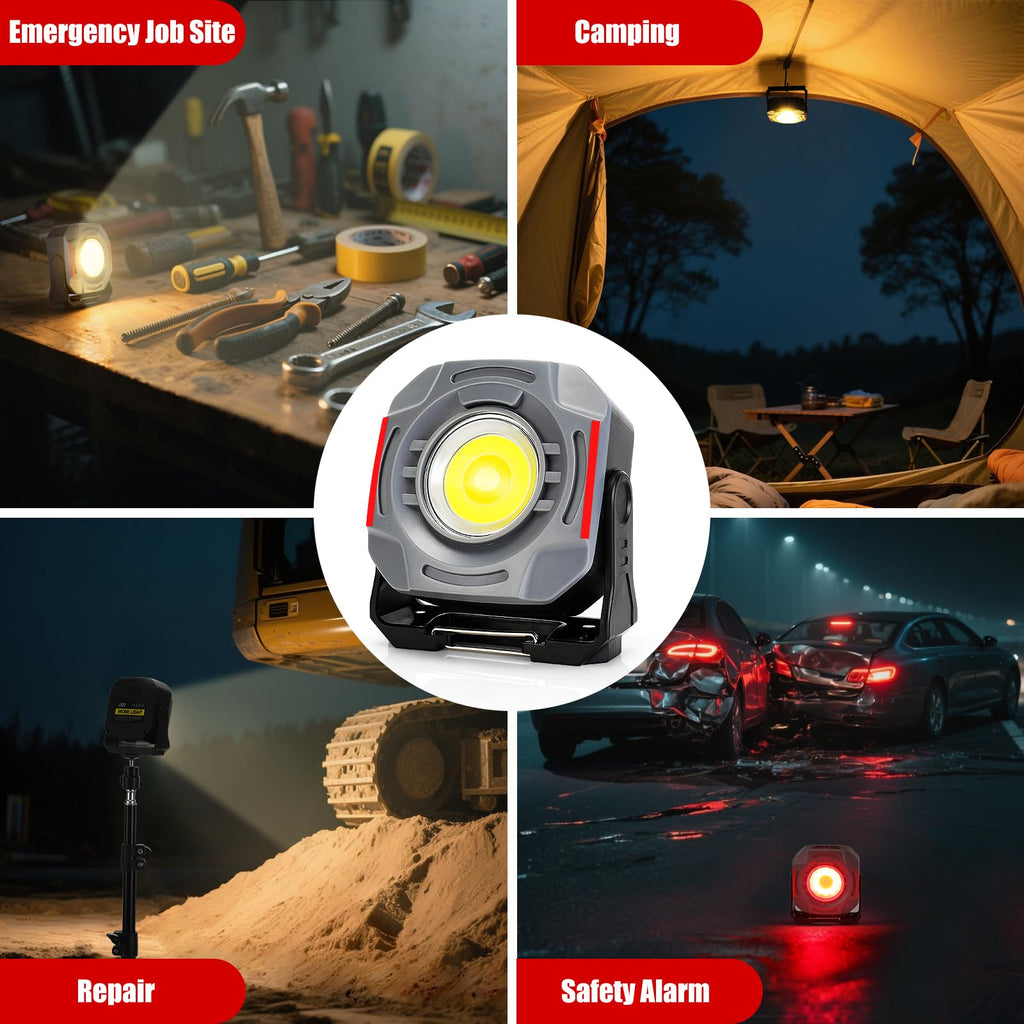 Magnetic Rechargeable Job Site Light with Hook G108