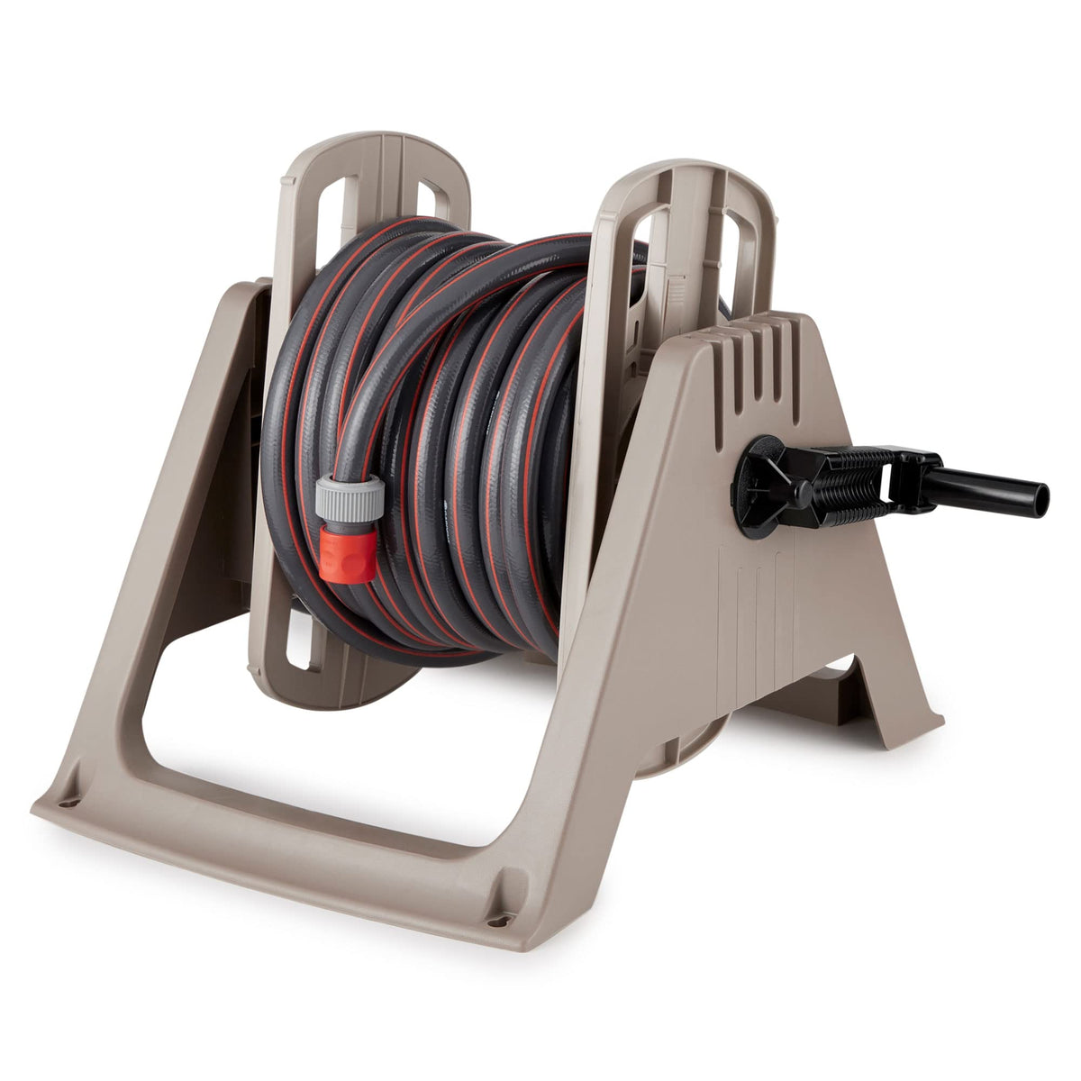 100 ft. Wall Mount Resin Garden Hose Reel with Lid F901