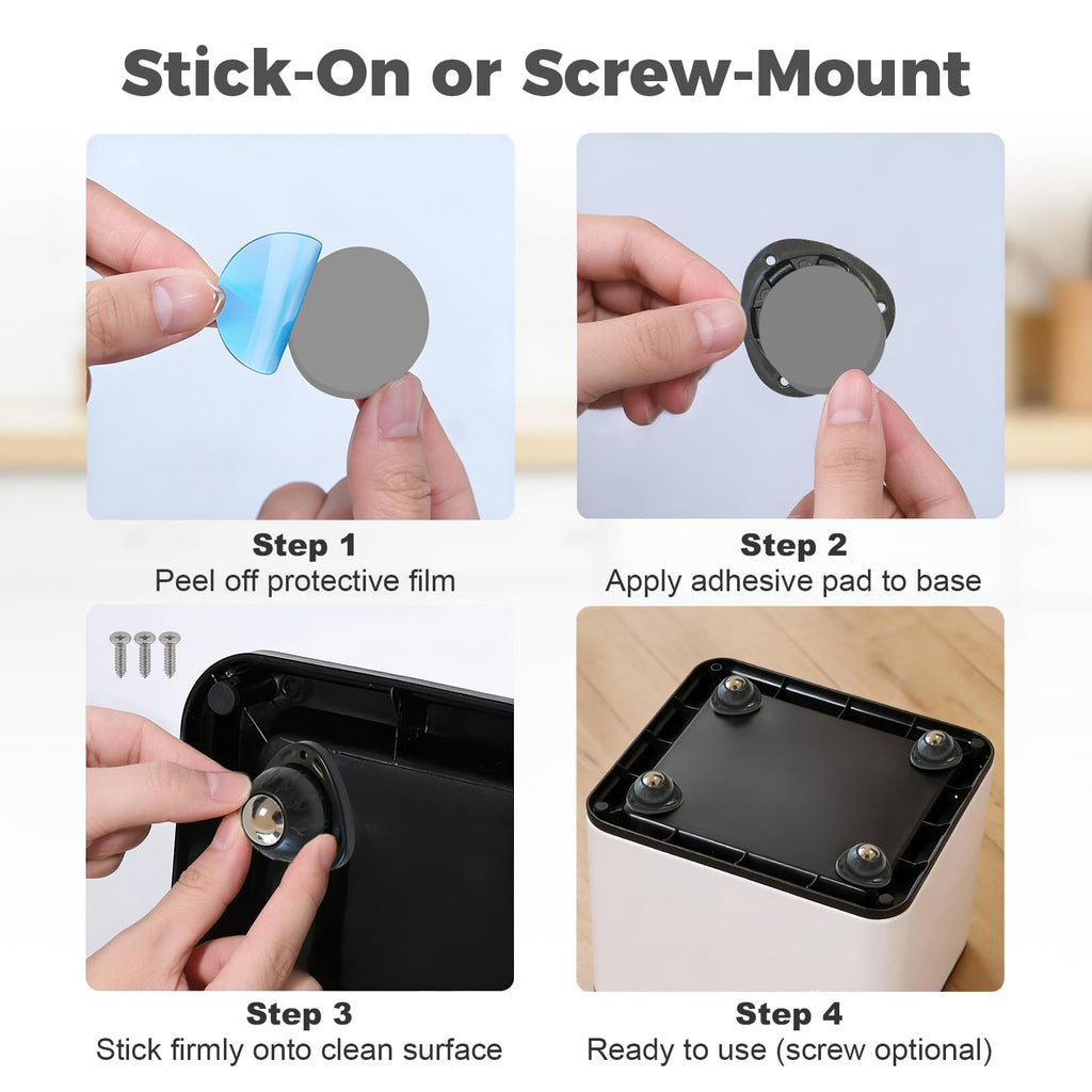4 Pack Self Adhesive Swivel Casters G319
