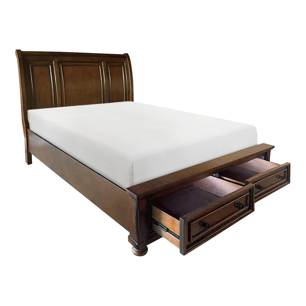 California King Platform Bed Frame with Storage Drawers X2280
