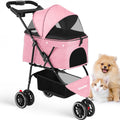 Pink 3 Wheels Pet Stroller U21498