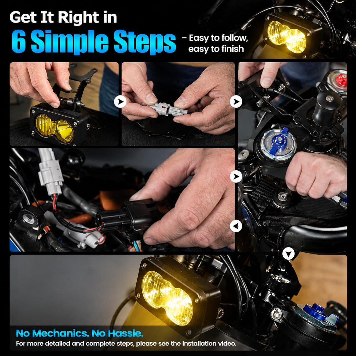 3" LED Headlight Kit H843