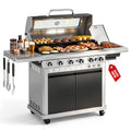 6 Burner Propane Gas Grill with Infrared Side Burner Z6745
