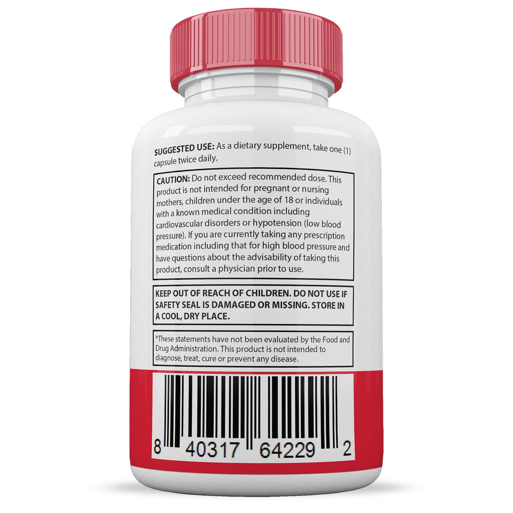 60 Capsules 688MG Hawthorne Hibiscus Garlic Juniper Olive Forskolin Green Tea Extract T839