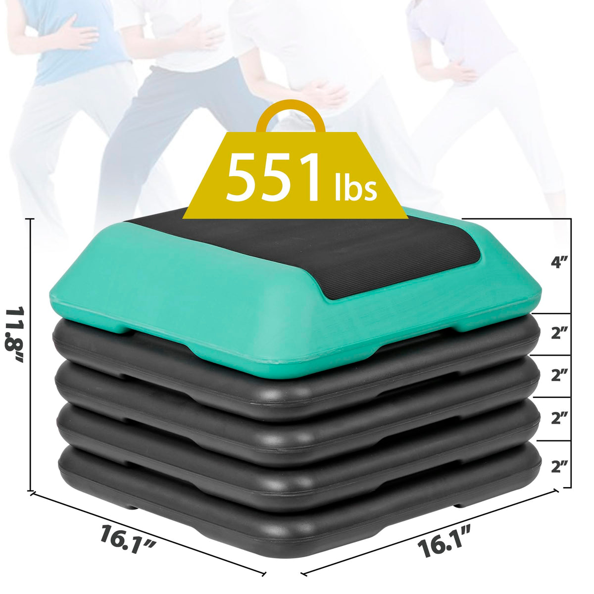 Adjustable Height Aerobic Step Platform L4257