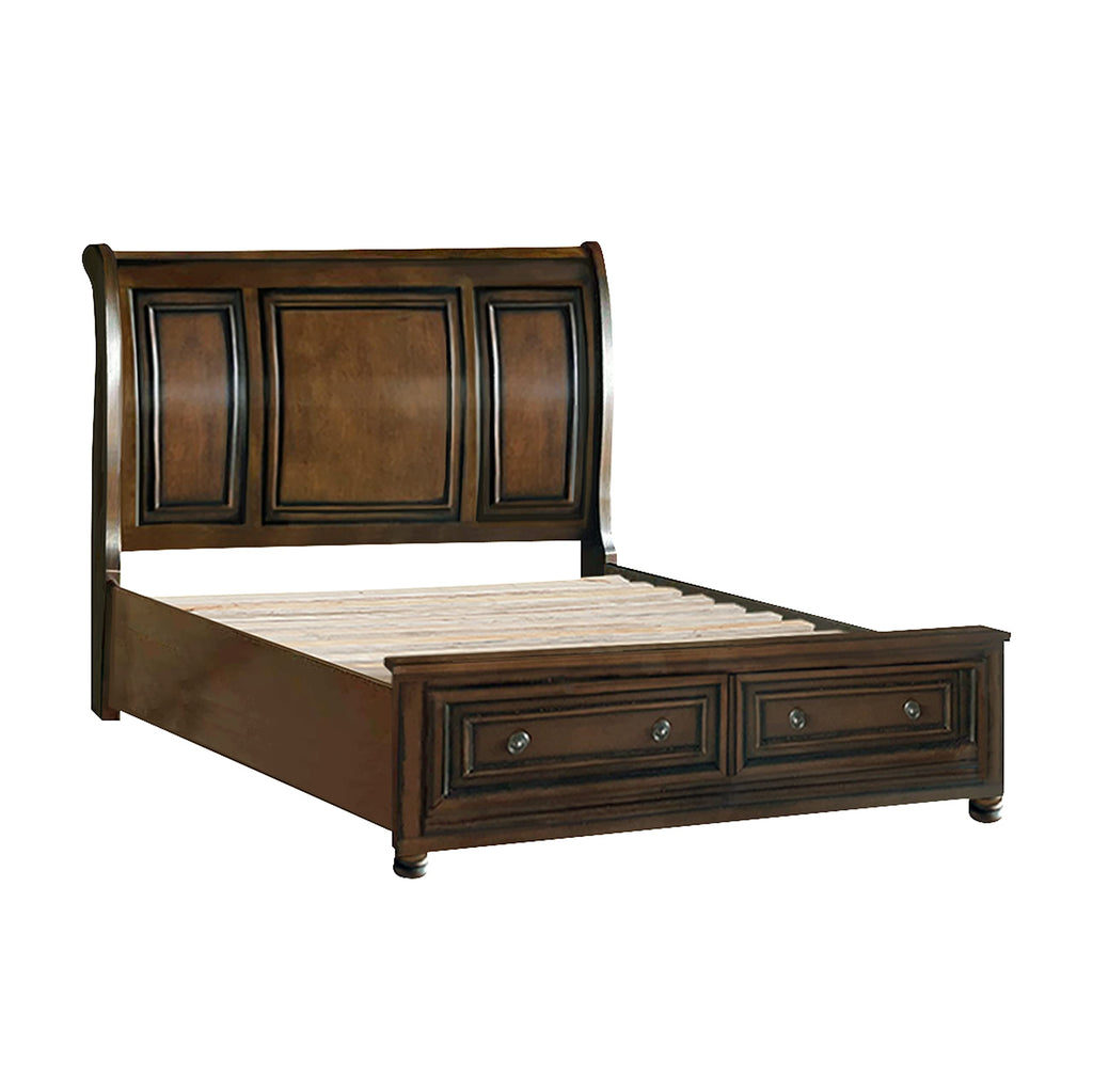 California King Platform Bed Frame with Storage Drawers X2280