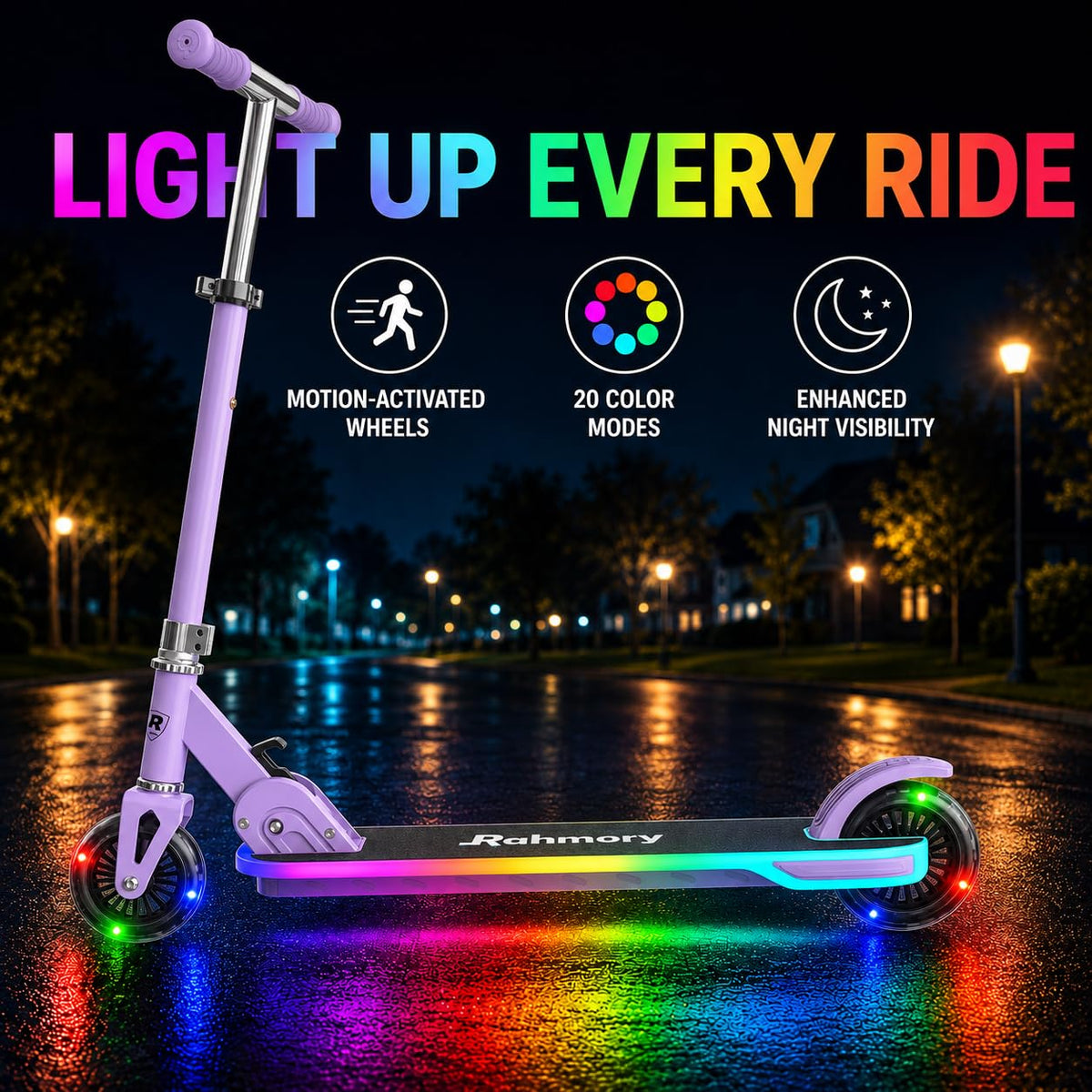 Light-Up 2 Wheel Kids Scooter H2260