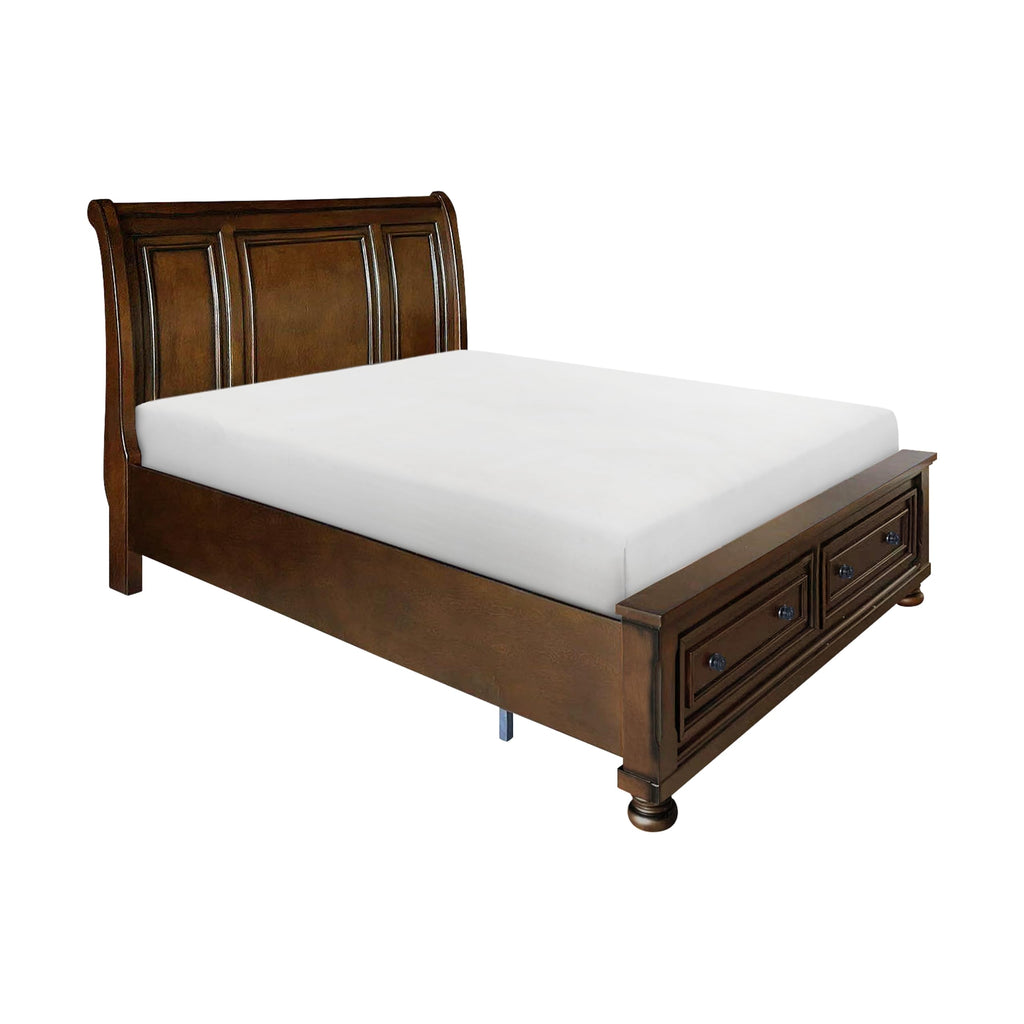 California King Platform Bed Frame with Storage Drawers X2280
