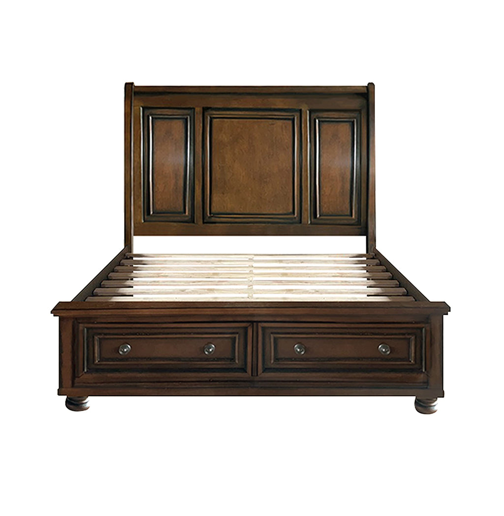 California King Platform Bed Frame with Storage Drawers X2280